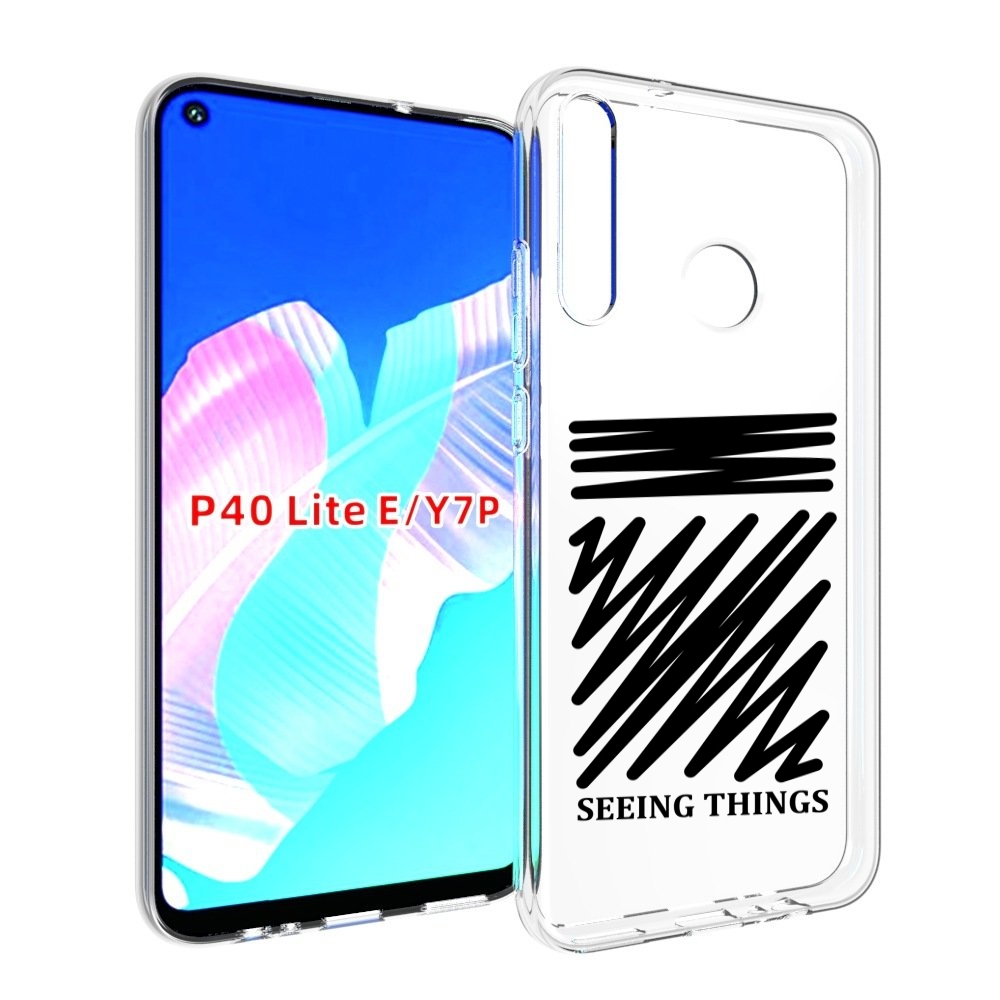 

Чехол бампер MyPads seeing-things для Huawei P40 Lite E, Прозрачный, Tocco