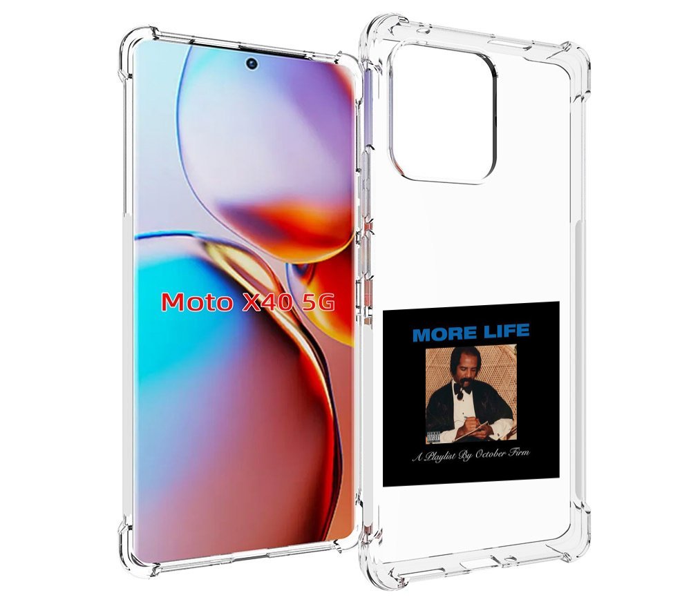 

Чехол MyPads Drake - More Life для Motorola Moto X40, Прозрачный, Tocco