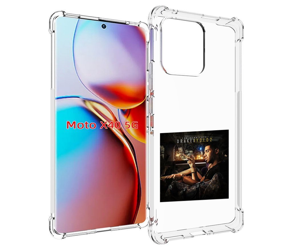

Чехол MyPads Drake - You Only Live Once 2 для Motorola Moto X40, Прозрачный, Tocco