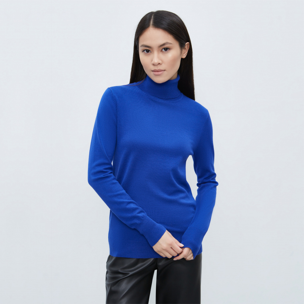 Водолазка женская Респект КТ/ВТ/Св-2203R синяя 44 RU