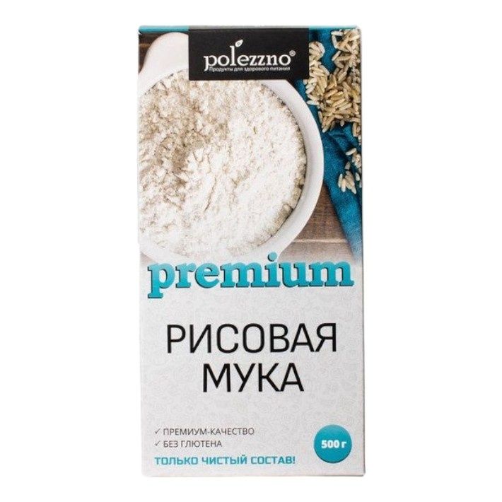 Мука Polezzno рисовая premium 500 г