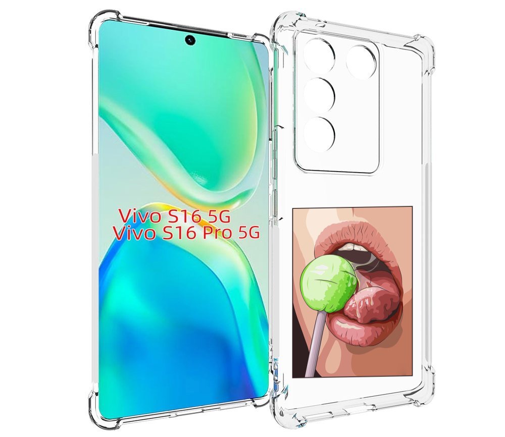 

Чехол MyPads зеленый-чупа-чупс женский для Vivo S16 5G/S16 Pro 5G/V27/V27 Pro, Tocco