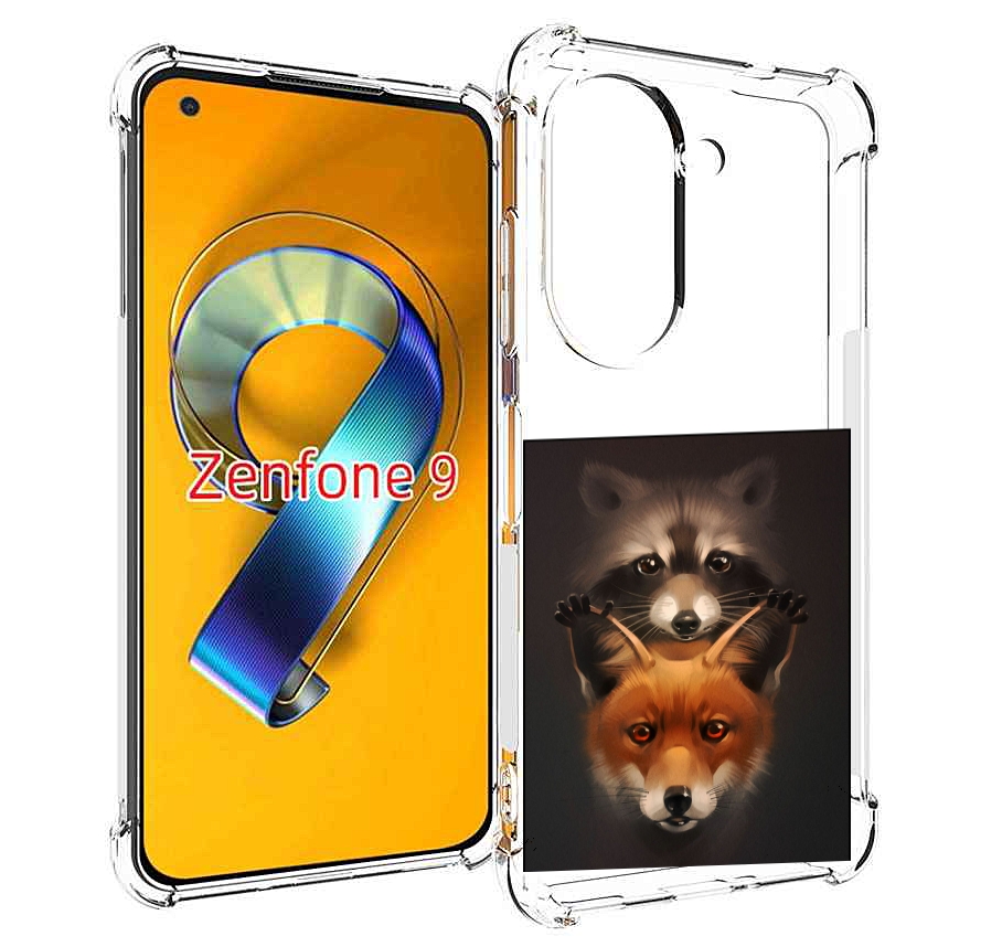 

Чехол MyPads енотик-лисенок для Asus Zenfone 9 (AI2202), Прозрачный, Tocco