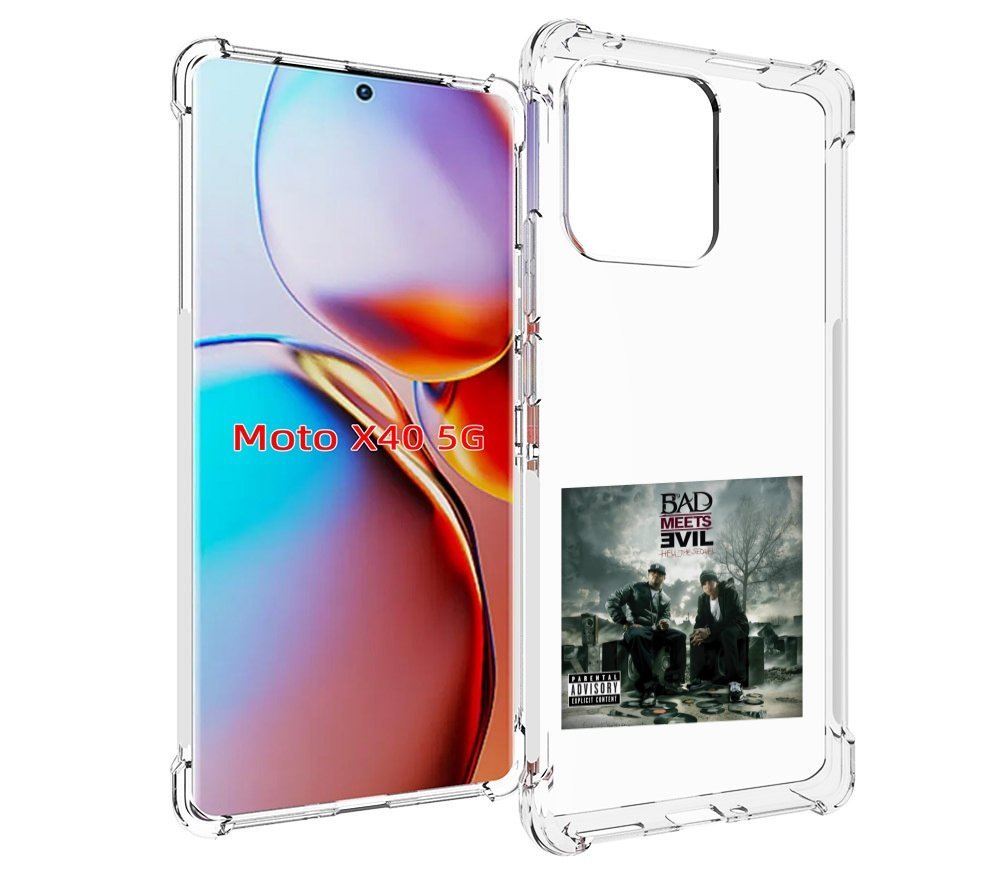 

Чехол MyPads Eminem BAD MEETS EVIL – HELL THE SEQUEL для Motorola Moto X40, Прозрачный, Tocco