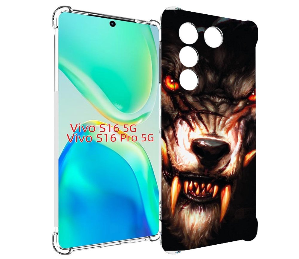 

Чехол MyPads злой голодный волк мужской для Vivo S16 5G/S16 Pro 5G/V27/V27 Pro, Tocco