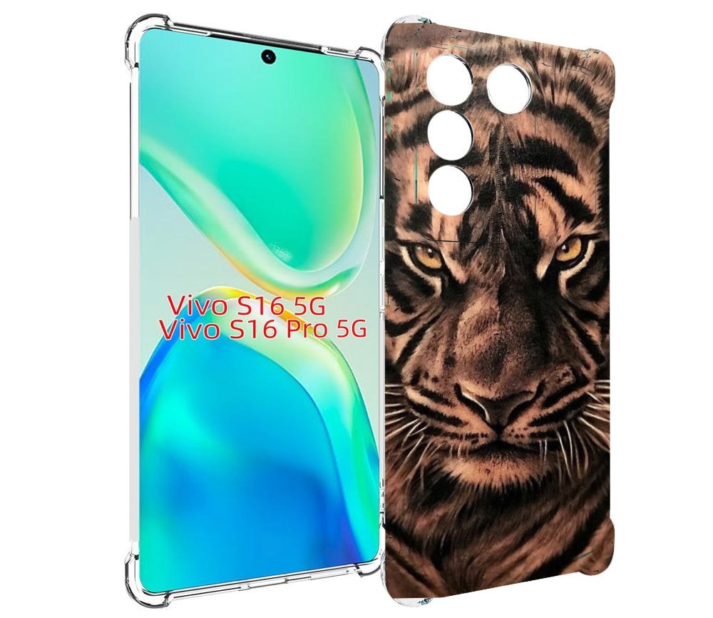 

Чехол MyPads злой-большой-тигр для Vivo S16 5G/S16 Pro 5G/V27/V27 Pro, Tocco