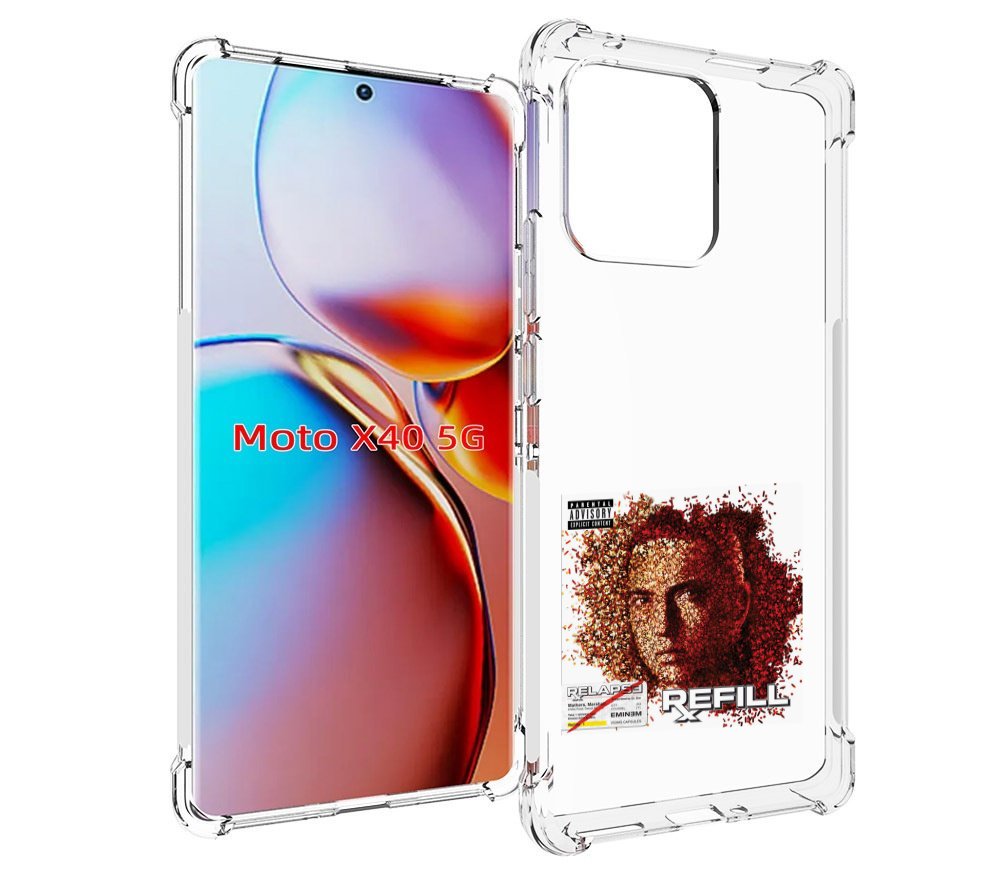 

Чехол MyPads Eminem RELAPSE, REFILL для Motorola Moto X40, Прозрачный, Tocco