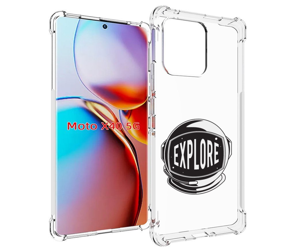 

Чехол MyPads Explore для Motorola Moto X40, Прозрачный, Tocco