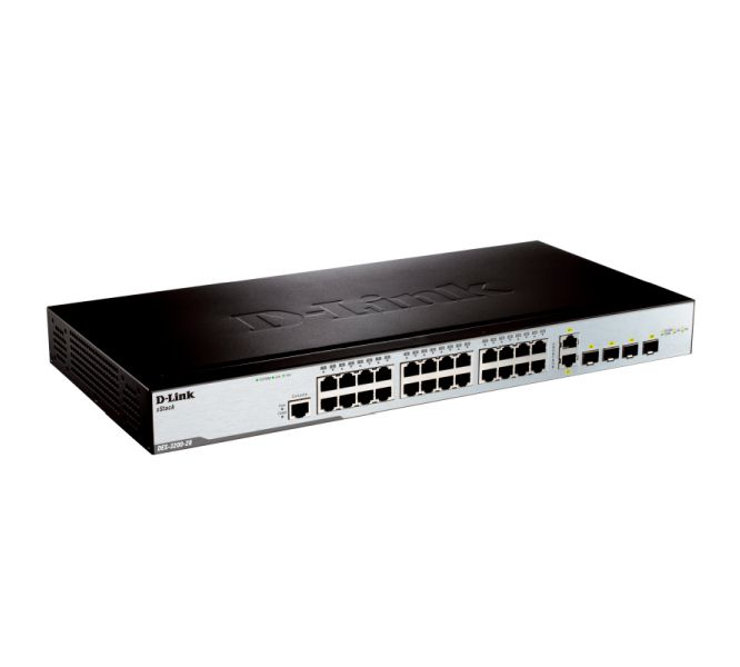 

Коммутатор D-Link SMB DES-3200-28/C1A черный