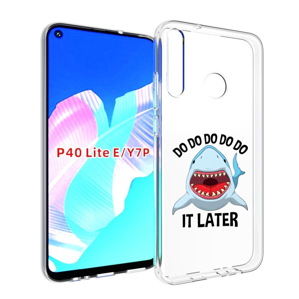 

Чехол бампер MyPads Акула для Huawei P40 Lite E, Прозрачный, Tocco