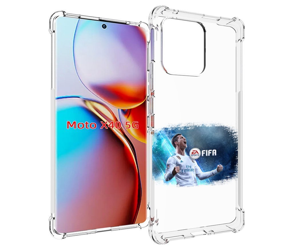 

Чехол MyPads FiFA логотип для Motorola Moto X40, Прозрачный, Tocco