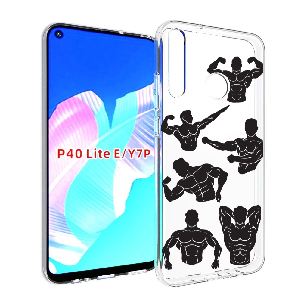 

Чехол бампер MyPads Атлет мужской для Huawei P40 Lite E, Прозрачный, Tocco