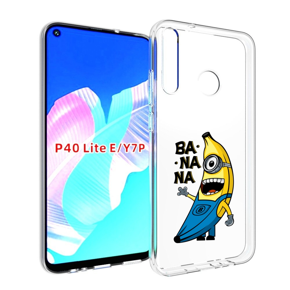 

Чехол бампер MyPads Банана-миньон для Huawei P40 Lite E, Прозрачный, Tocco