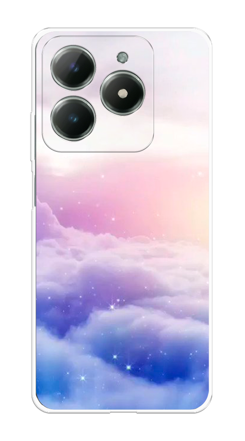 

Чехол на Realme C61 4G (Global) "Небеса", Голубой;белый;розовый, 2518050-1