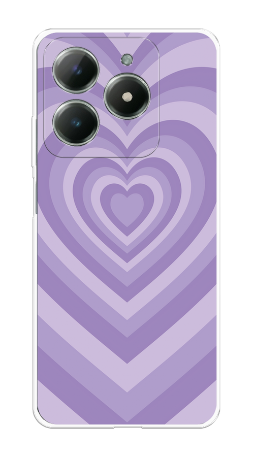 

Чехол на Realme C61 4G (Global) "Violet heart latte", Фиолетовый, 2518050-1
