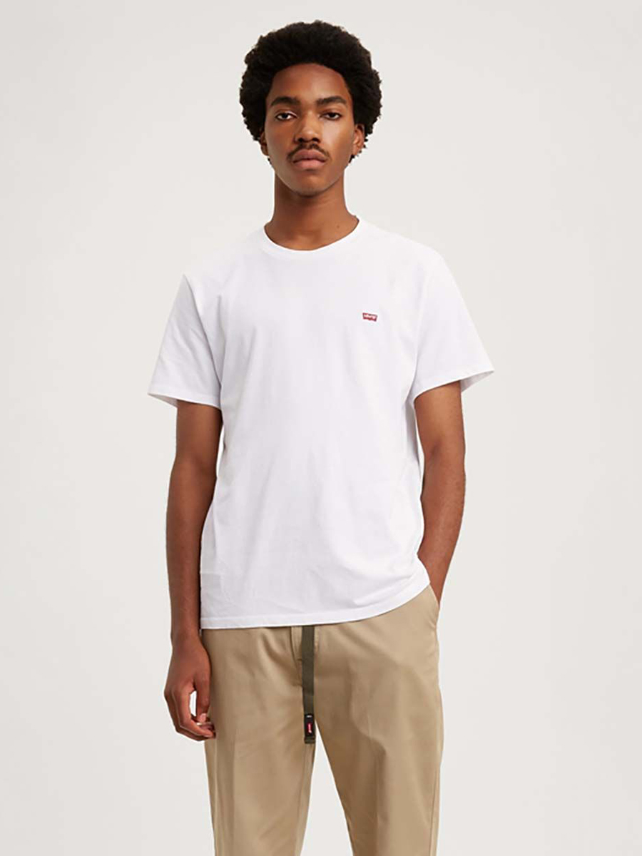 

Футболка мужская Levi's 56605-0000 белая S, Белый, 56605-0000