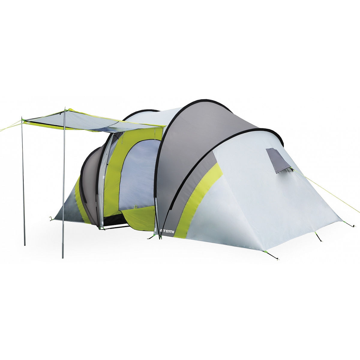Палатка Atemi Seliger CX, треккинговая, 4 места, серый