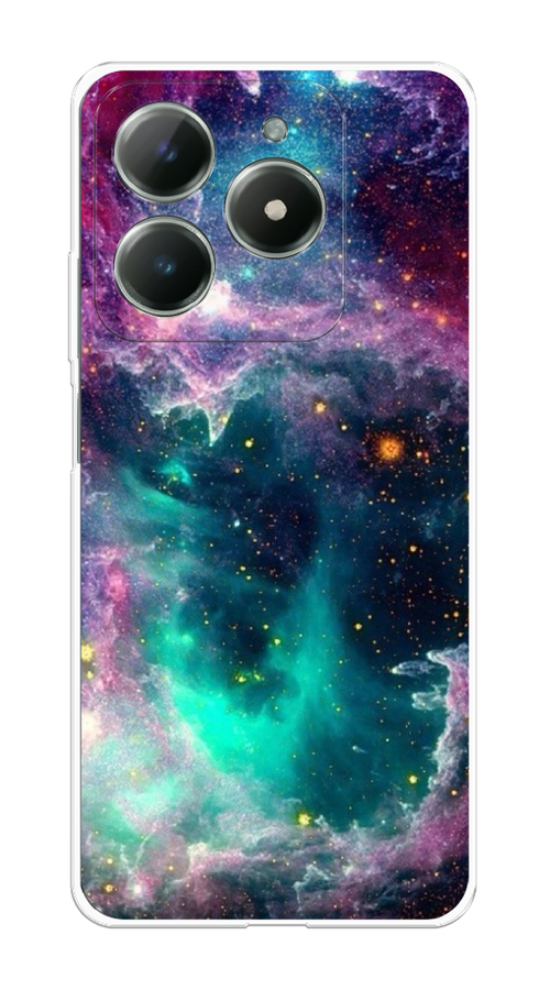 

Чехол на Realme C61 4G (Global) "Звездные облака", Розовый;бежевый, 2518050-1