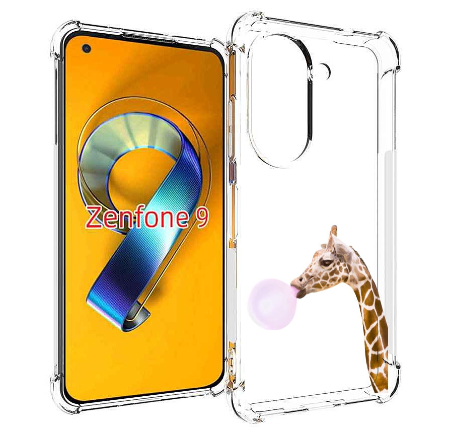 Чехол MyPads жираф-с-жвачкой для Asus Zenfone 9 (AI2202)