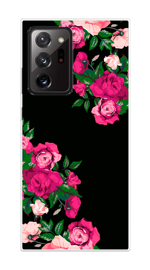 

Чехол на Samsung Galaxy Note 20 Ultra "Розы фуксия", Черный;розовый;зеленый, 2101050-1