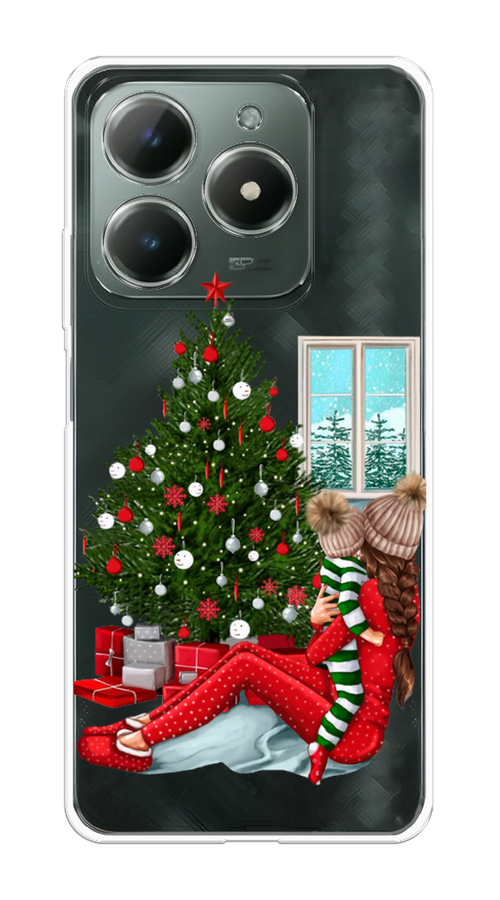 

Чехол на Realme C61 4G (Global) "Новый год с мамой", Красный;зеленый;голубой, 2518050-1