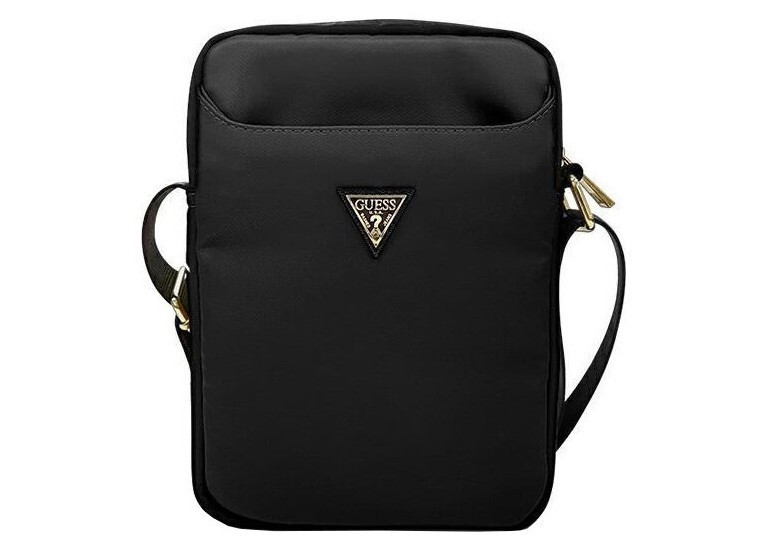 фото Чехол guess nylon tablet bag with triangle metal logo для планшетов 10", черный cg mobile