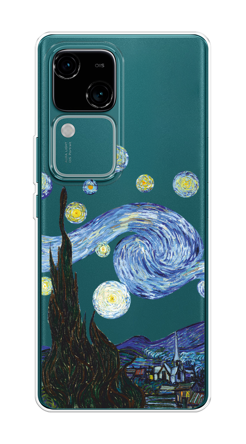 

Чехол на Vivo V30/S18 "Ночь Ван Гога", Голубой;синий;черный, 2610150-1