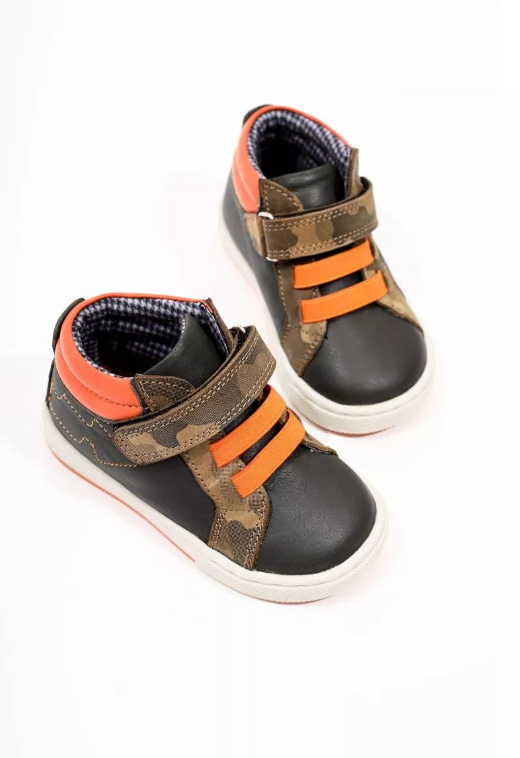 Ботинки детские Minipicco M-D-4, хаки-оранжевый, 19 ботинки демисезонные crosby а хаки 38