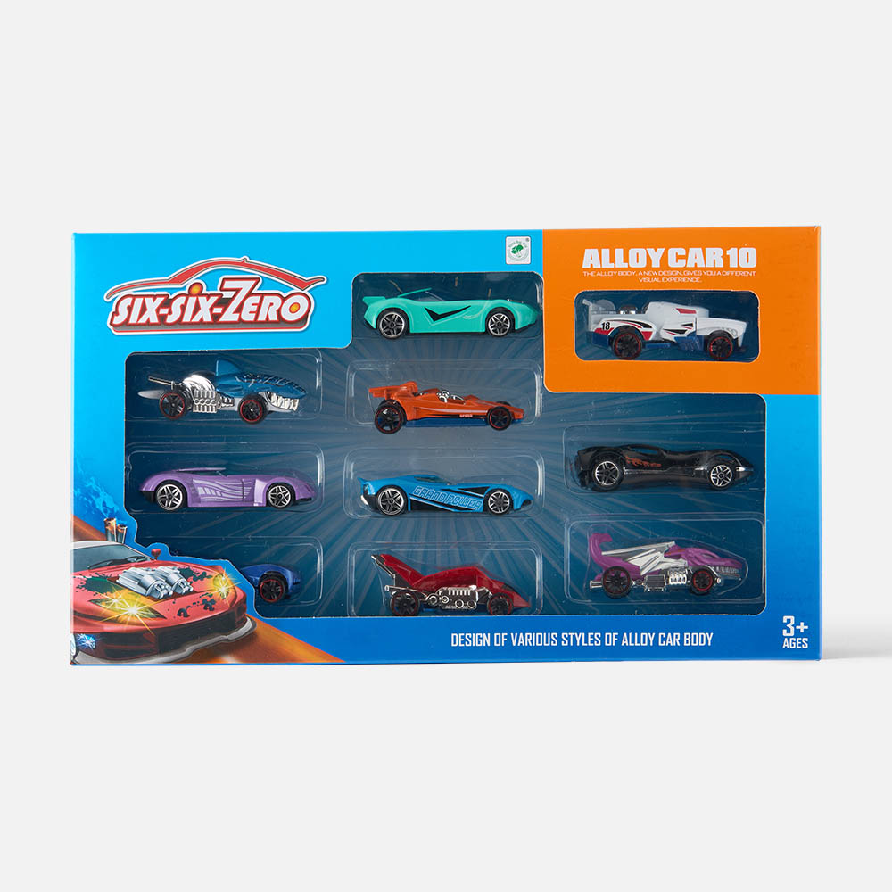 Набор Six-six-Zero 8627 из 10 машинок Die-Cast