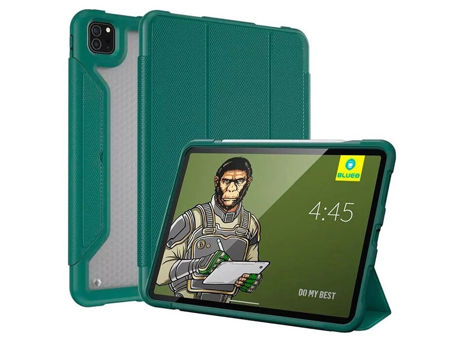 фото Чехол blueo resistance folio case для ipad pro 12.9" (2021/2020), темно-зеленый