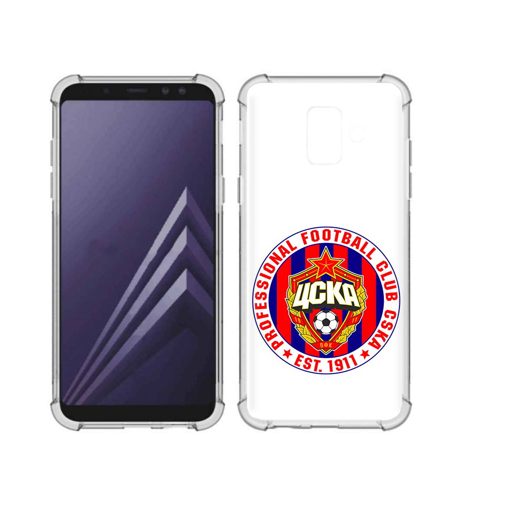 Чехол MyPads Tocco для Samsung Galaxy A6 (2018) ФК ЦСК логотип (PT111558.582.178)