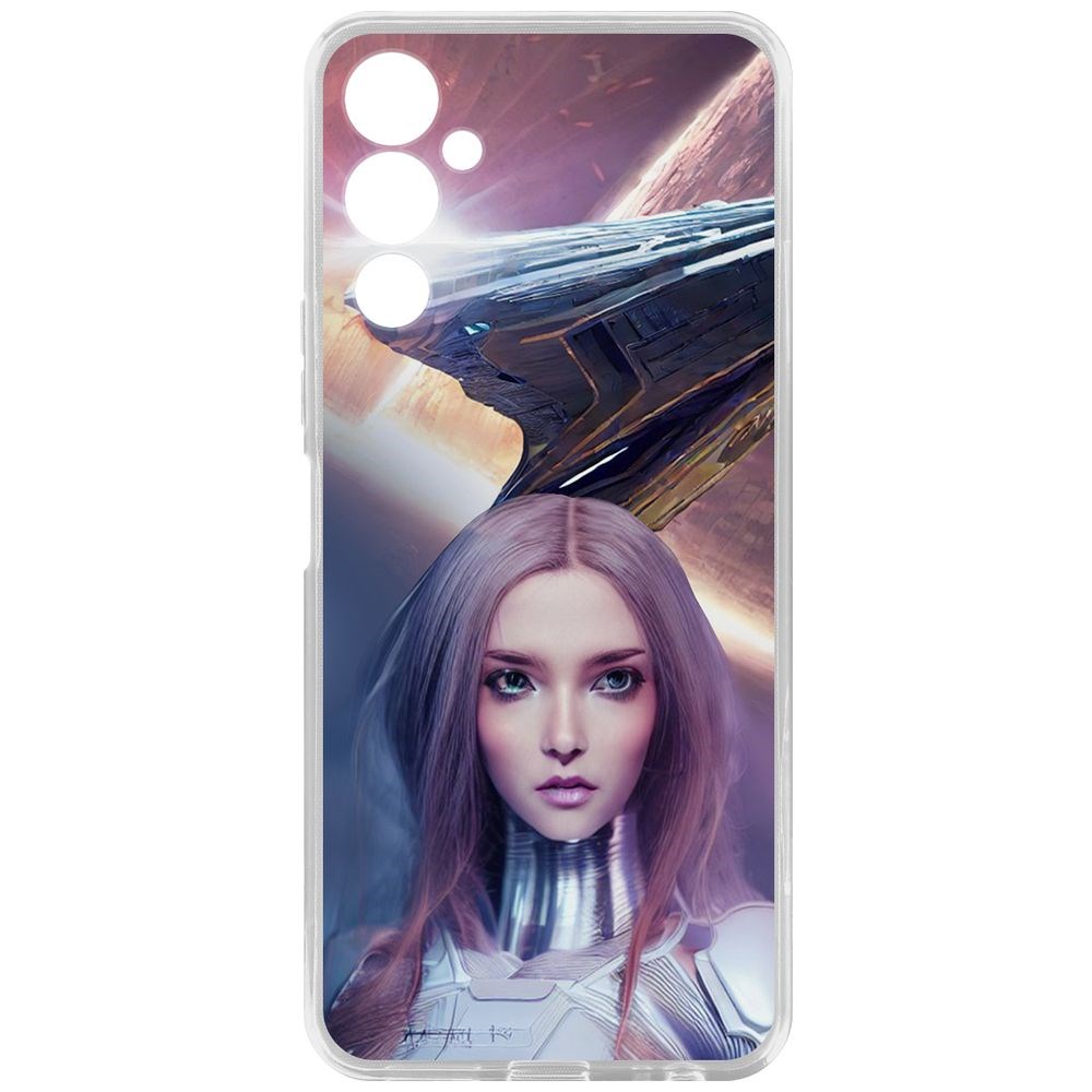 

Чехол-накладка Кейс Космодевушка для Tecno Pova 4