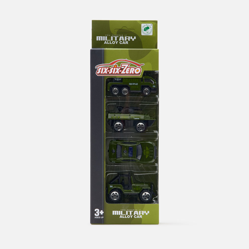 Набор Six-six-Zero из 4 машинок Die-Cast, 660-A133