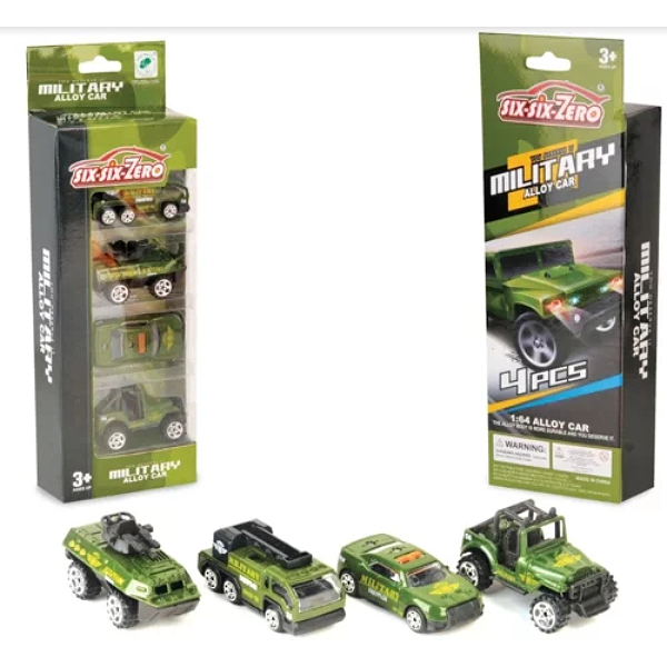 Набор Guangdong Huanger Baby Products из 4 машинок Die-Cast, 660-A133