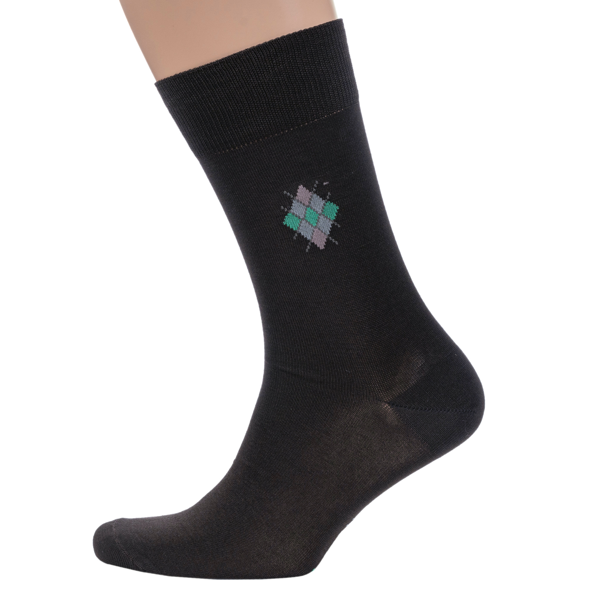 

Носки мужские Grinston socks 15D4 мультиколор 29, Коричневый, 15D4