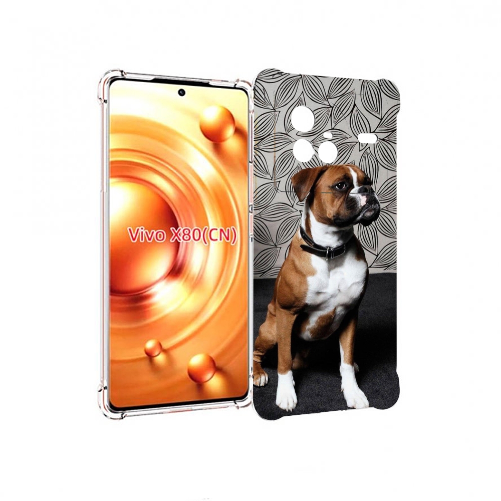 

Чехол Mypads Боксер Собака Для Vivo X80, Прозрачный, Tocco