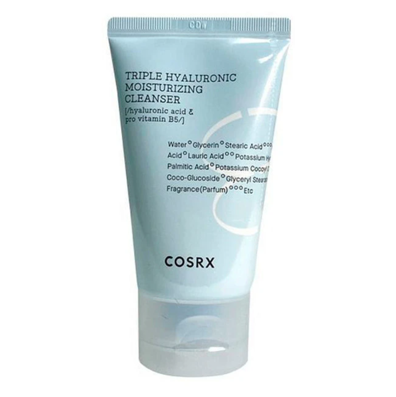 Пенка для умывания COSRX Triple Hyaluronic Moisturizing Cleanser увлажняющая, 50 мл cosrx увлажняющая сыворотка для лица с экстрактом прополиса full fit propolis light ampoule 30