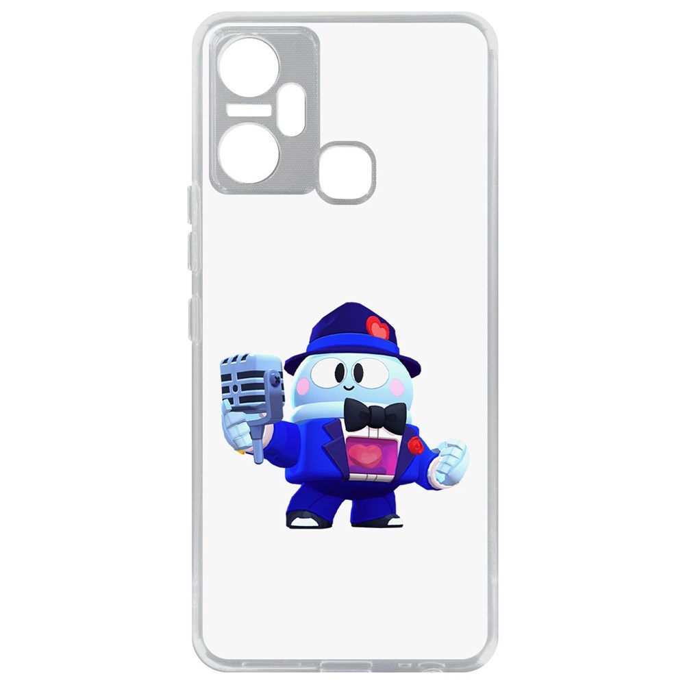 

Чехол-накладка Кейс Brawl Stars-Стильный Лу для Infinix Smart 6 Plus, Прозрачный