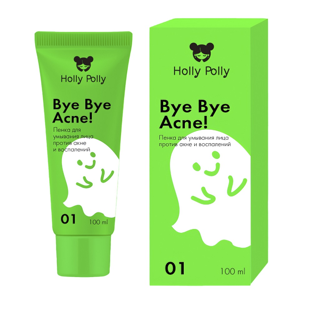 

Пенка для умывания лица Holly Polly Bye Bye Acne! против акне и воспалений, 100 мл