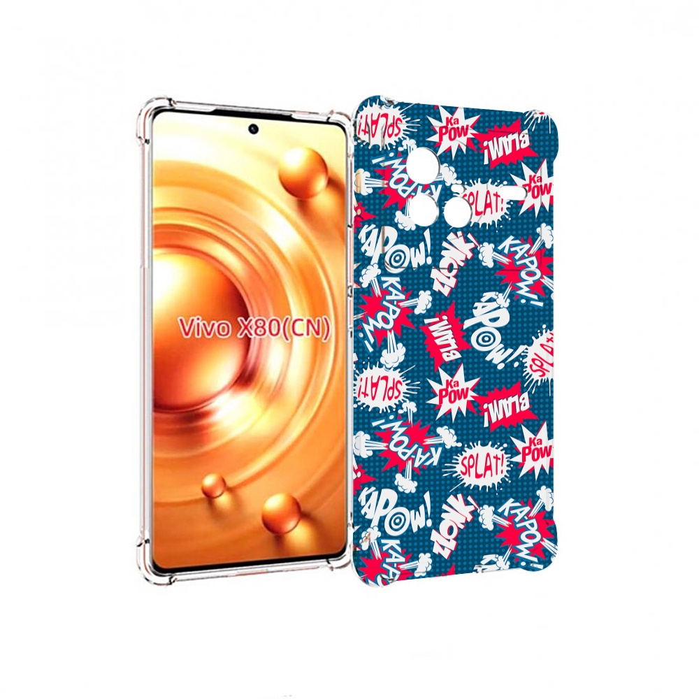 

Чехол Mypads Взрывной-Принт Для Vivo X80, Прозрачный, Tocco