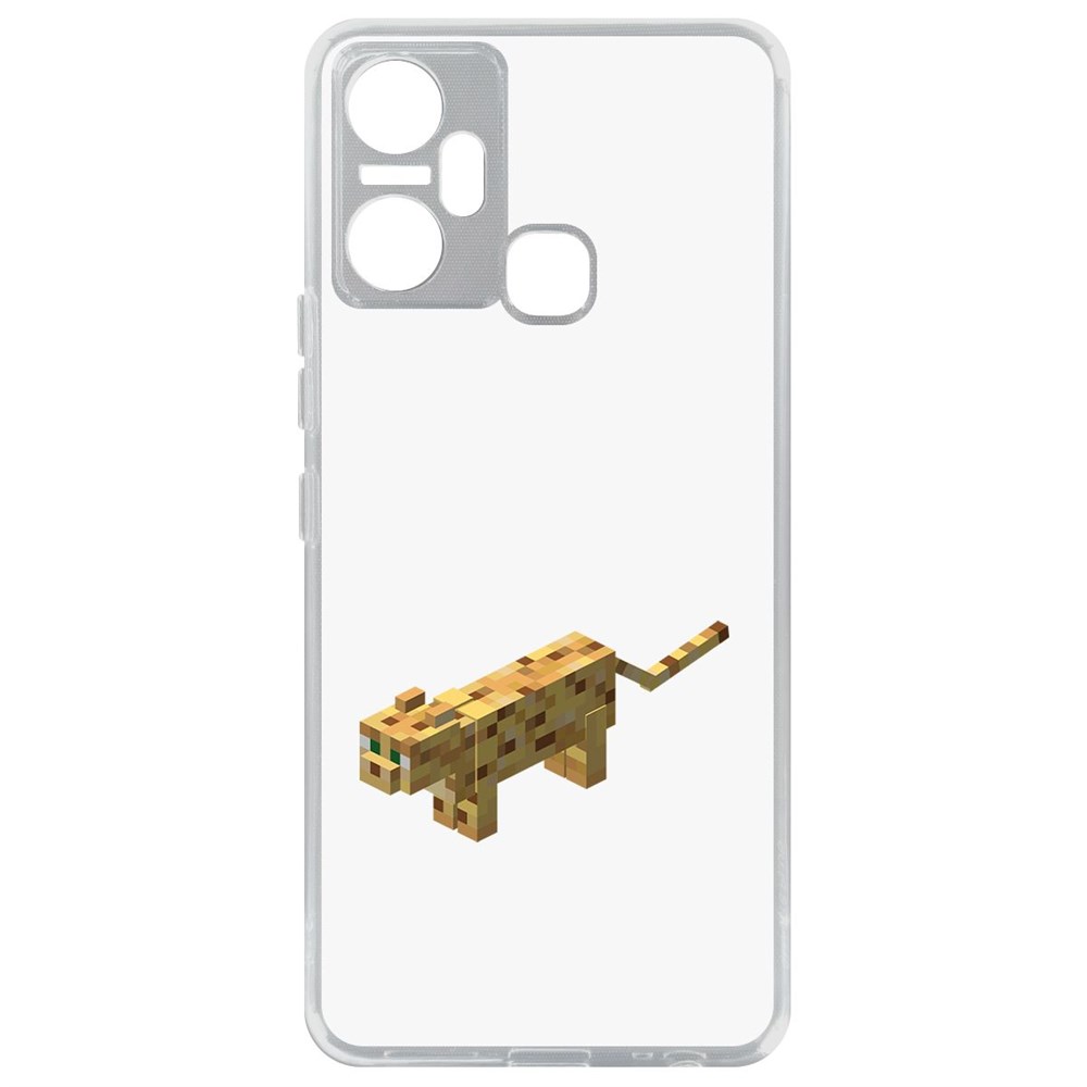 

Чехол-накладка Кейс Minecraft-Оцелот для Infinix Smart 6 Plus, Прозрачный