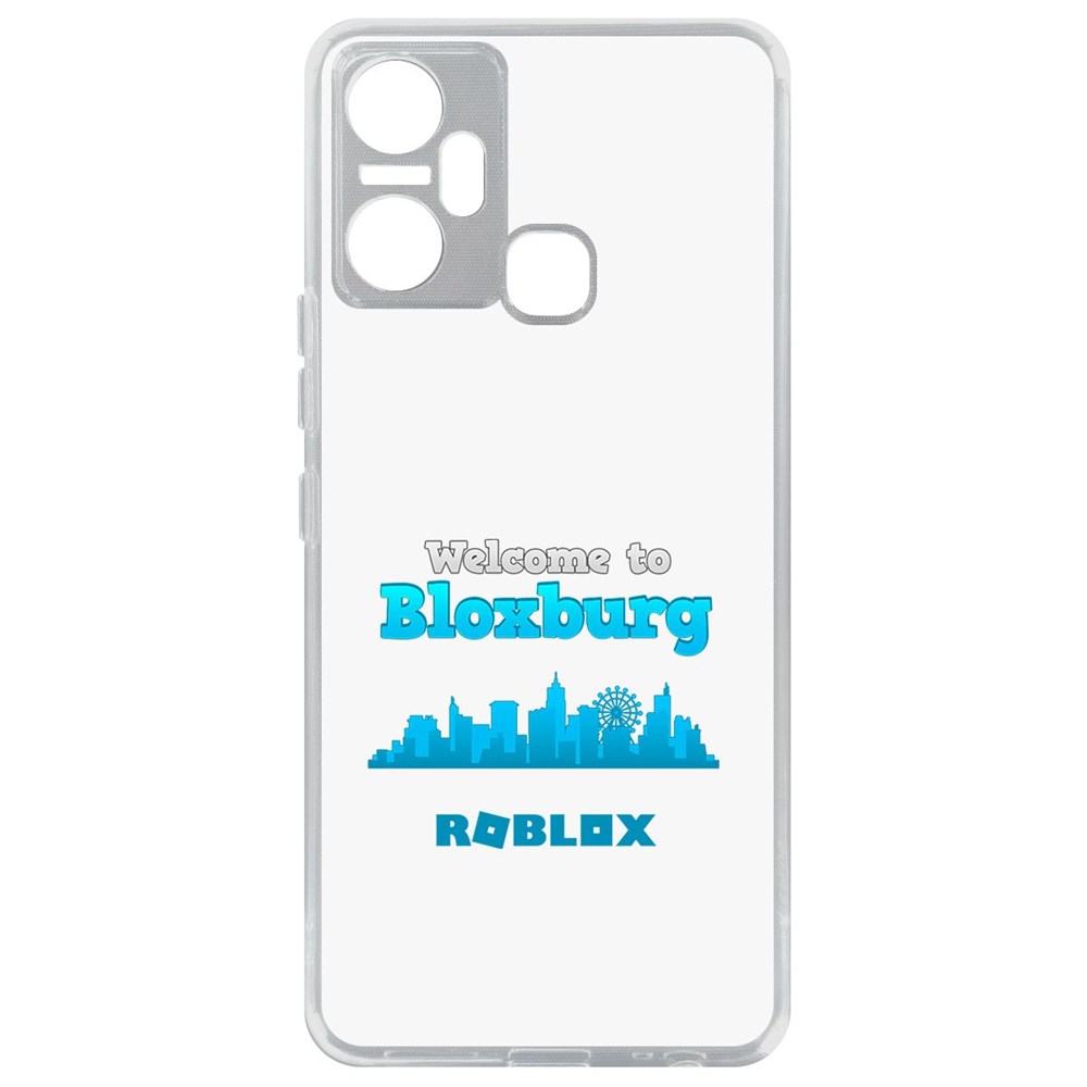 

Чехол-накладка Кейс Roblox-Блоксбург для Infinix Smart 6 Plus, Прозрачный