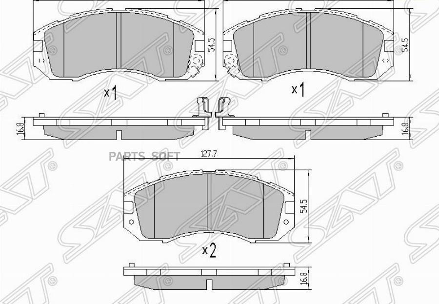 

Тормозные колодки SAT передние для Subaru Impreza GC 1992-2000 ST26296AA000