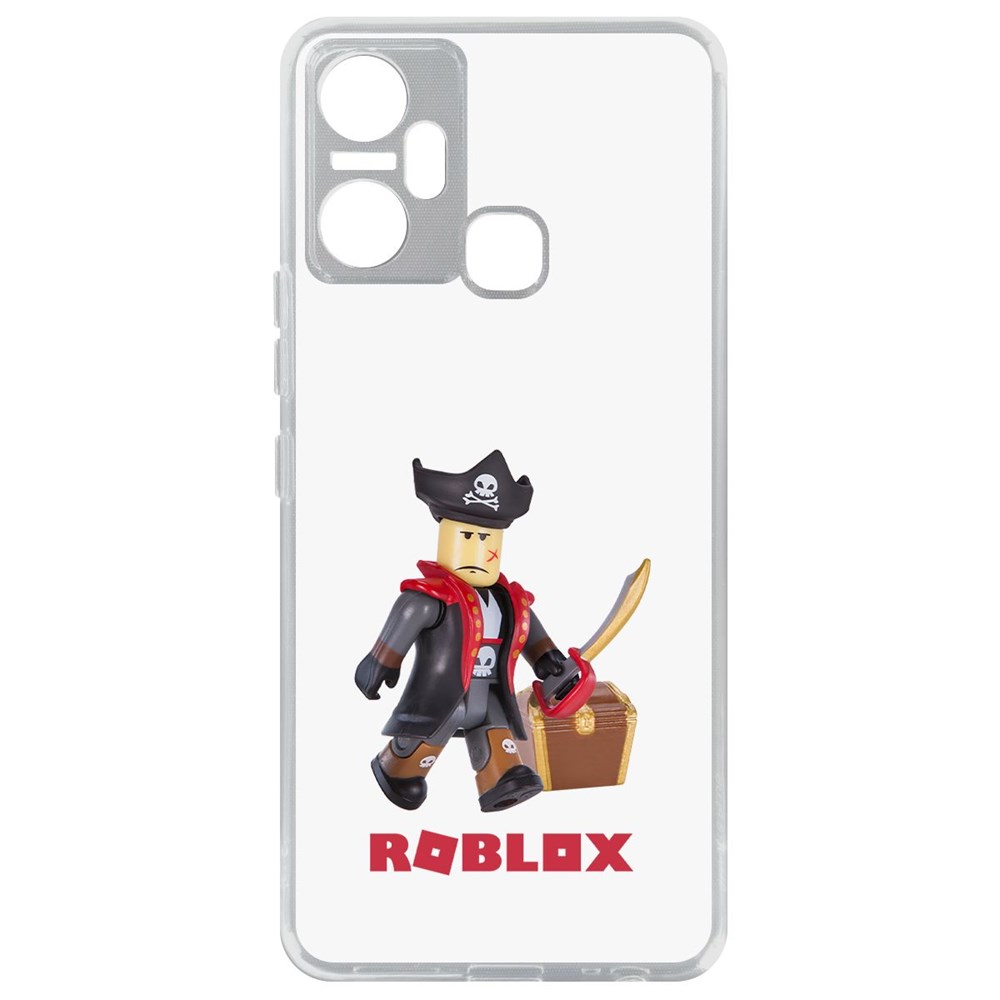 

Чехол-накладка Кейс Roblox-Капитан Ярость для Infinix Smart 6 Plus, Прозрачный