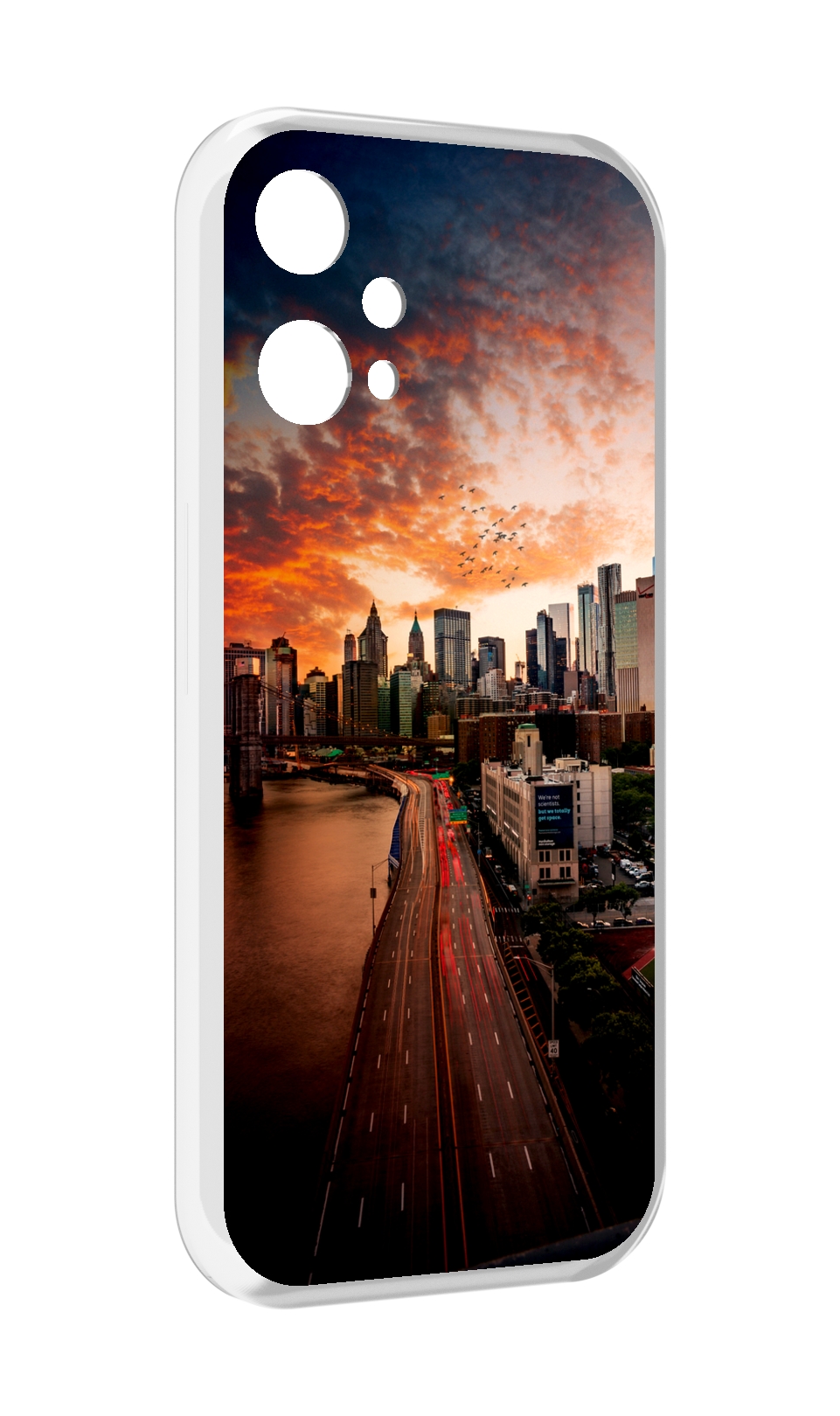 

Чехол MyPads американский город фото для OnePlus Nord CE 2 Lite 5G, Прозрачный, Tocco