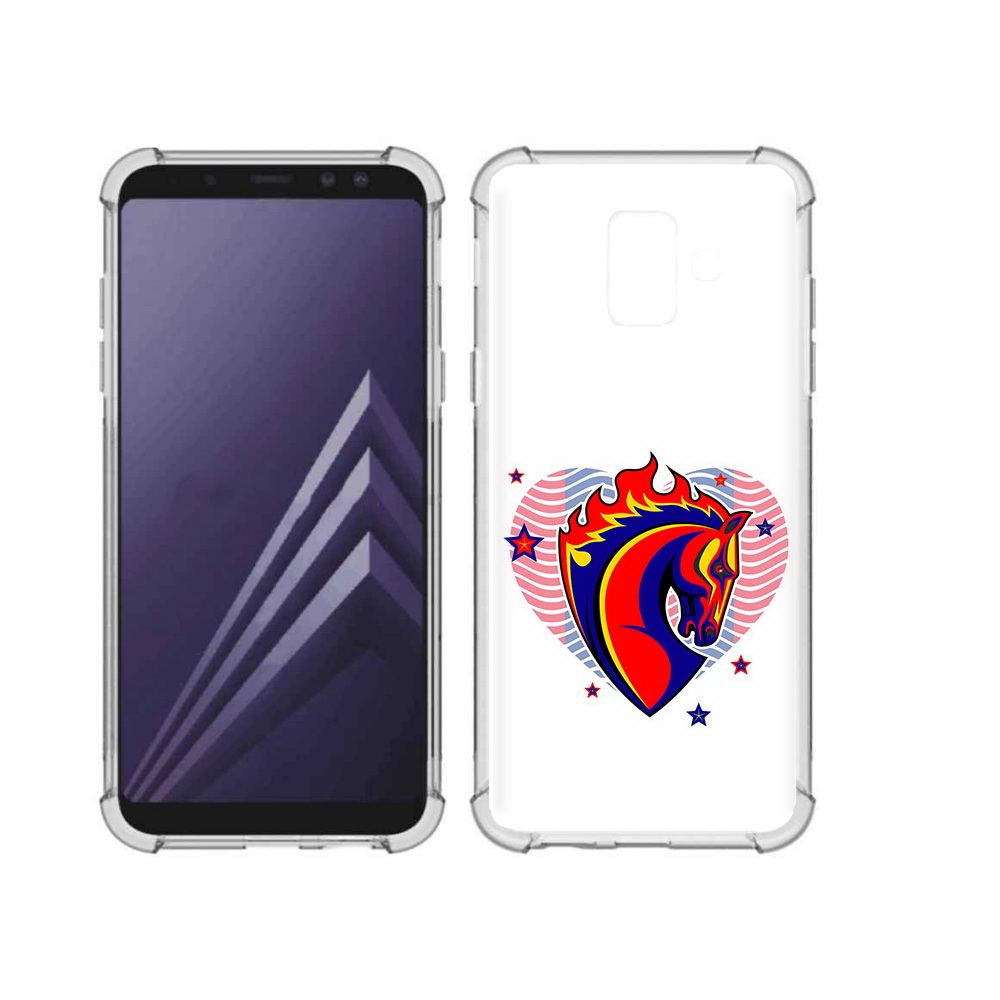 

Чехол MyPads Tocco для Samsung Galaxy A6 (2018) ФК ЦСЛ Лошадь (PT111558.582.180), Прозрачный, Tocco