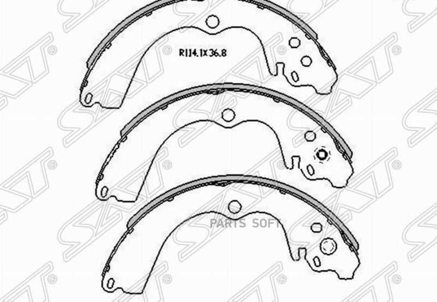 Колодки Тормозные Зад Subaru Forester Sf/Sg 97-07/Impreza Gc/Gd 92-07 Sat арт. ST-26298-AA