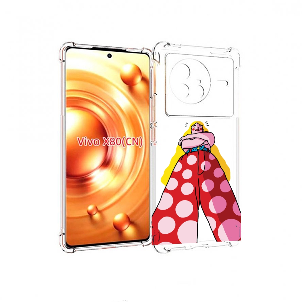 

Чехол Mypads Высокая-Девушка Для Vivo X80, Прозрачный, Tocco