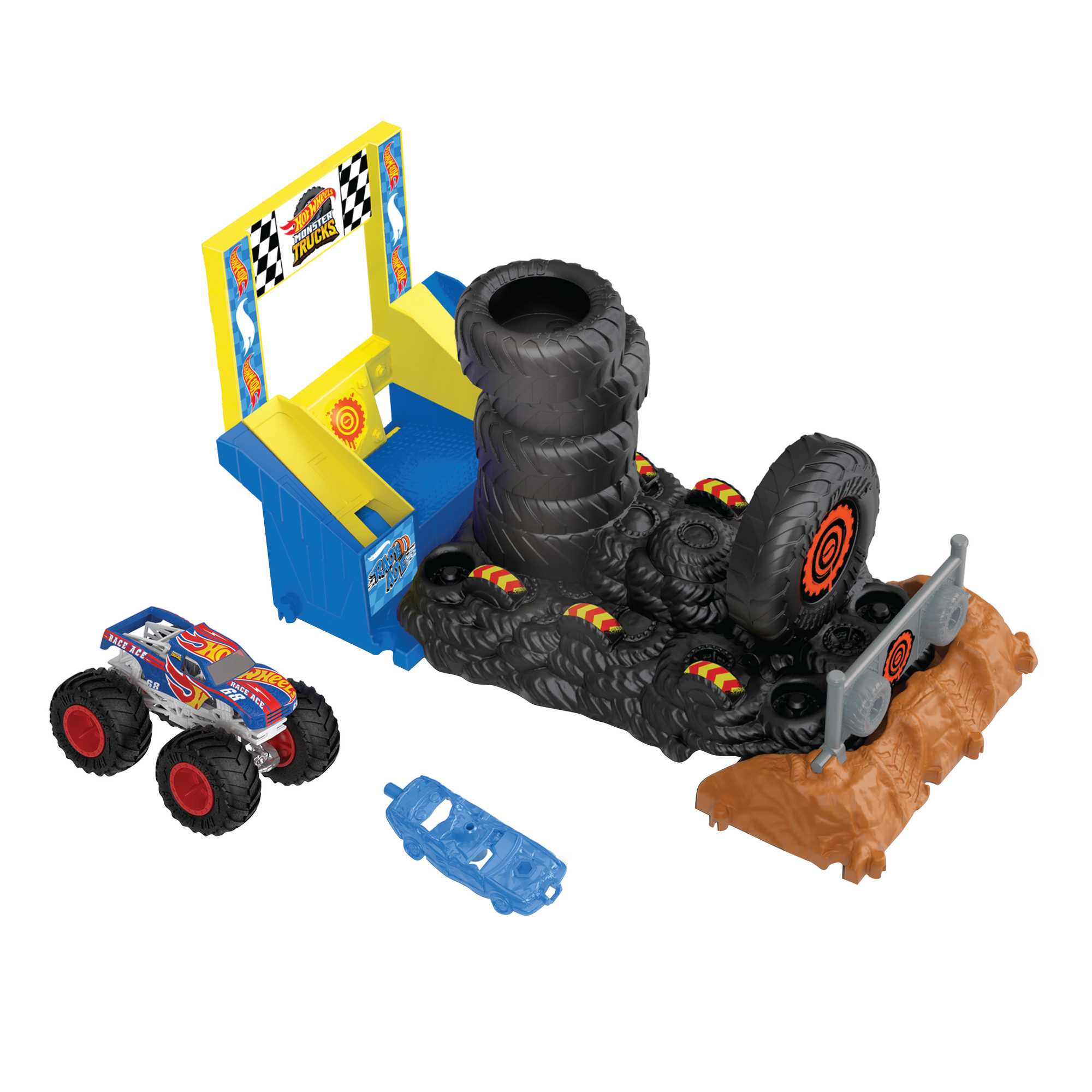 Набор игровой Hot Wheels Monster Trucks Гонка сокрушителей арен, HNB89