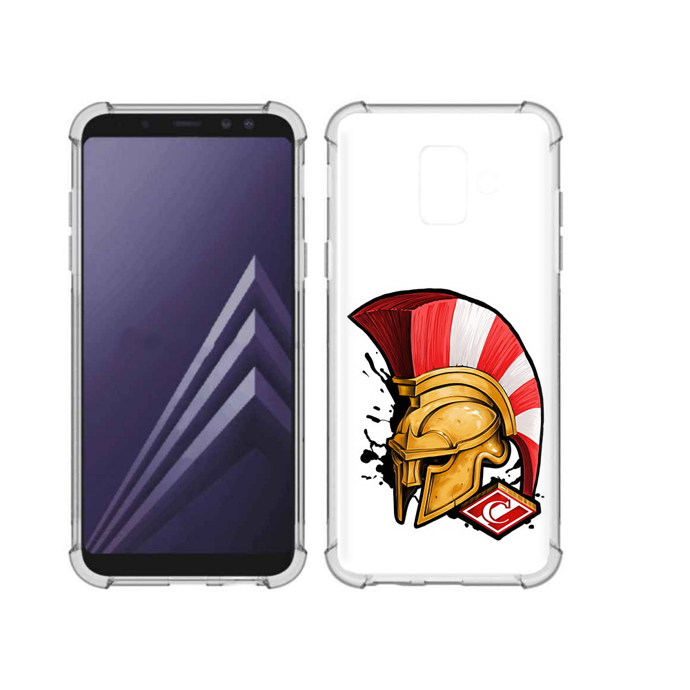 

Чехол MyPads Tocco для Samsung Galaxy A6 (2018) ФК спартак шлем (PT111558.582.185), Прозрачный, Tocco